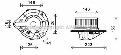 AVA QUALITY COOLING ai8501 -  Электродвигатель, вентиляция салона